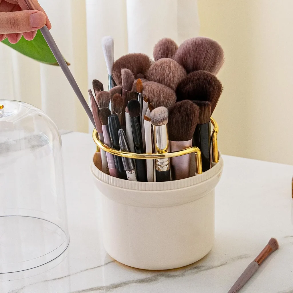 360 Rotating makeup Brush Holder