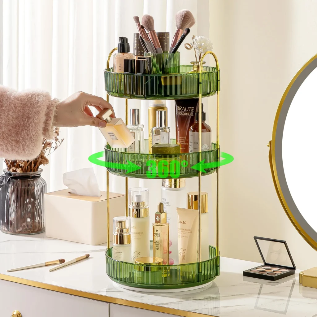 Large Rotating Makeup Organizer