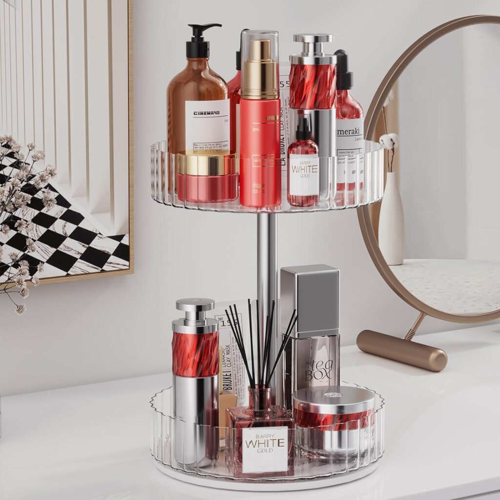 Rotating Makeup Organizer Rack